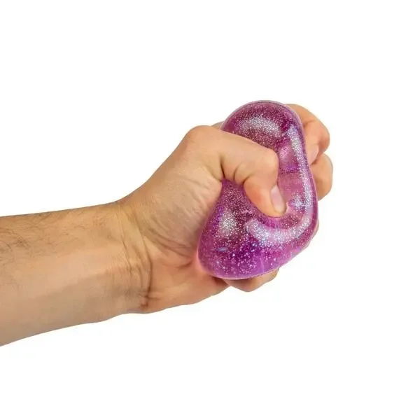 BUNDLE OF 3 - NeeDoh Nice Cube Glitter & Glow Squishy Toy Random Color - Picture 4 of 11